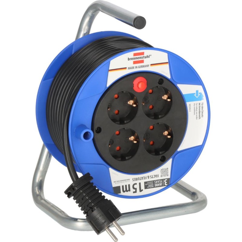 Brennenstuhl Garant Compact Μπαλαντέζα 4 Θέσεων με Καλώδιο 15m/ H05VV-F/ 3G1,5 Black (1079180004) (BNN1079180004) Brennenstuhl Garant Compact Μπαλαντέζα 4 Θέσεων με Καλώδιο 15m/ H05VV-F/ 3G1,5 Black (1079180004) (BNN1079180004)