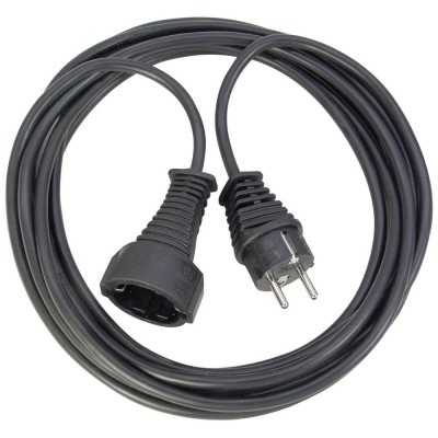 Brennenstuhl Quality plastic extension cable 25m black H05VV-F 3G1.5 (1165480) (BNN1165480)