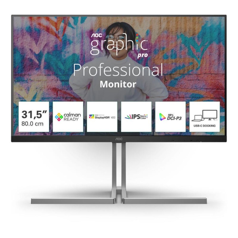 AOC U32U3CV UHD Graphic Pro Monitor 32' (AOCU32U3CV) AOC U32U3CV UHD Graphic Pro Monitor 32' (AOCU32U3CV)