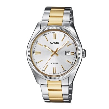 Casio Ρολόι Μπαταρίας με Ασημί Μεταλλικό Μπρασελέ (MTP-1302PSG-7AVEF) (CASMTP-1302PSG-7AVEF)