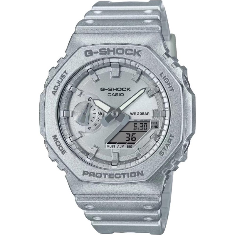 Casio Ρολόι Αυτόματο με Ασημί Καουτσούκ Λουράκι (GA-2100FF-8AER) (CASGA-2100FF-8AER) Casio Ρολόι Αυτόματο με Ασημί Καουτσούκ Λουράκι (GA-2100FF-8AER) (CASGA-2100FF-8AER)