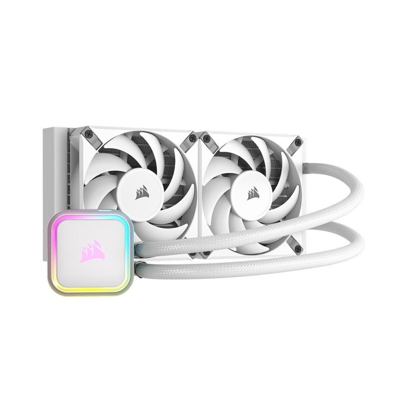 Corsair iCUE H100i RGB ELITE Liquid CPU Cooler - white 277mm x 120mm x 27mm radiator (CW-9060078-WW) (CORCW-9060078-WW) Corsair iCUE H100i RGB ELITE Liquid CPU Cooler - white 277mm x 120mm x 27mm radiator (CW-9060078-WW) (CORCW-9060078-WW)