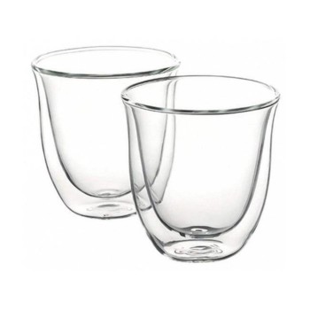 De'Longhi Σετ Ποτήρια Γυάλινα Διάφανα 190ml 2τμχ (5513214601) (DLG5513214601)