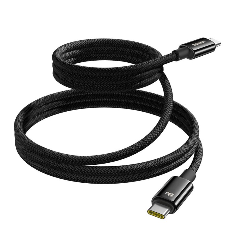 Baseus Tungsten Gold Charging Cable USB-C to USB-C 100W 1m black (P10319805111-00) (BASP10319805111-00) Baseus Tungsten Gold Charging Cable USB-C to USB-C 100W 1m black (P10319805111-00) (BASP10319805111-00)