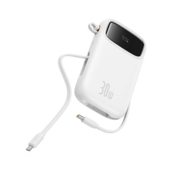 Baseus Powerbank QPow 2 20000mAh 30W 2xUSB-C white (P10055009213-00) (BASP10055009213-00)