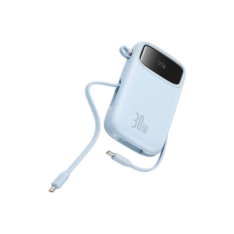 Baseus Powerbank QPow 2 10000mAh 30W 2xUSB-C blue (P10055008313-00) (BASP10055008313-00) Baseus Powerbank QPow 2 10000mAh 30W 2xUSB-C blue (P10055008313-00) (BASP10055008313-00)