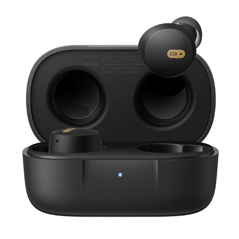 Baseus Earphones TWS Bowie E18 black (A00023800123-00) (BASA00023800123-00) Baseus Earphones TWS Bowie E18 black (A00023800123-00) (BASA00023800123-00)