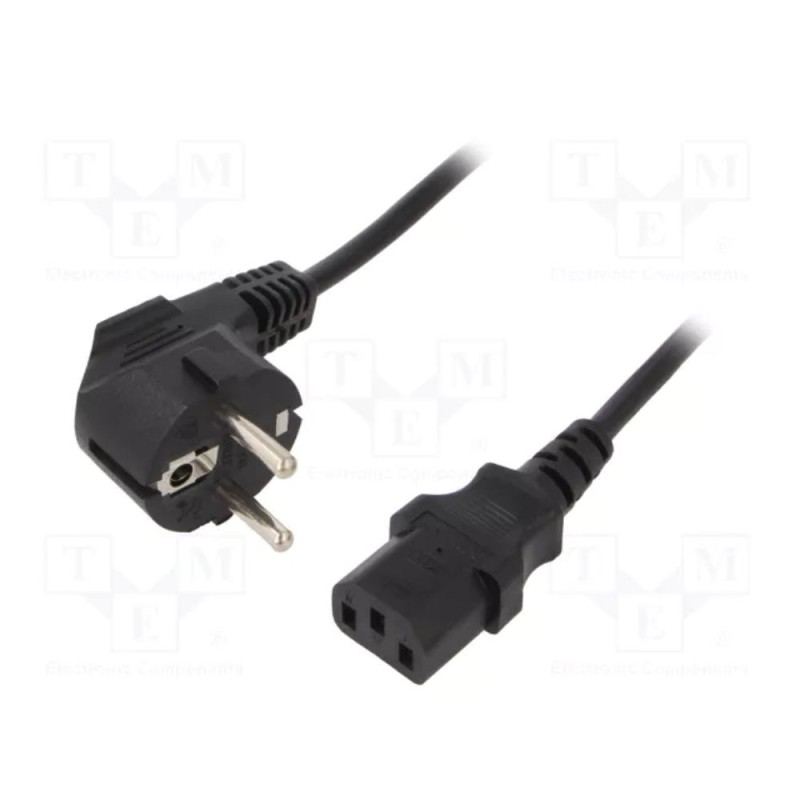 Gembird Pc-186 Cable (C13 / Iec C13 / Iec 320 C13 - Schuko ; 1 8m; Black) (PC-186) (GEMPC-186) Gembird Pc-186 Cable (C13 / Iec C13 / Iec 320 C13 - Schuko ; 1 8m; Black) (PC-186) (GEMPC-186)