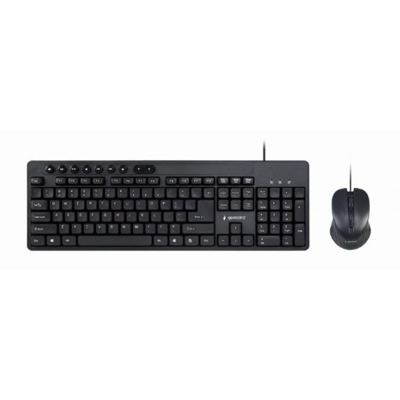 Gembird Keyboard Plus Mouse Set USB Us Layout Black (KBS-UM-04) (GEMKBS-UM-04) Gembird Keyboard Plus Mouse Set USB Us Layout Black (KBS-UM-04) (GEMKBS-UM-04)