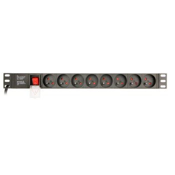 Gembird Rack Power Distribution Unit (Pdu), 8 Fr Sockets, 1u, 16a, Schuko Plug 3m (EG-PDU-014-F) (GEMEG-PDU-014-F)