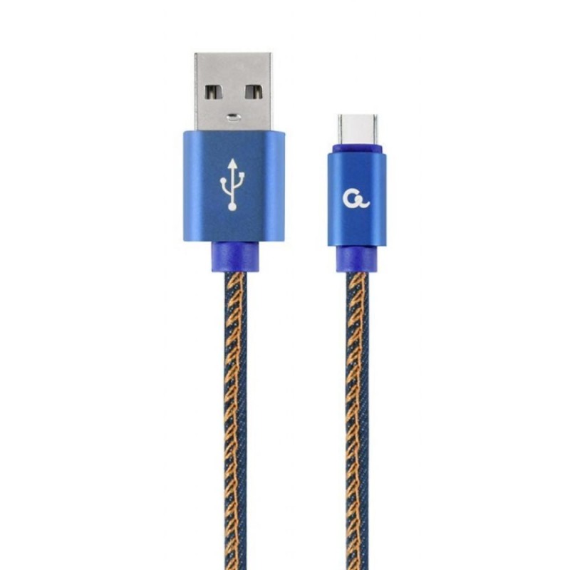 Gembird Cc- USB2j-amcm-2m-bl USB-C Cable (Metal Plugs, Nylon Braiding In Denim - Jeans Color) 2m (CC-USB2J-AMCM-2M-BL) (GEMCC-USB2J-AMCM-2M-BL) Gembird Cc- USB2j-amcm-2m-bl USB-C Cable (Metal Plugs, Nylon Braiding In Denim - Jeans Color) 2m (CC-USB2J-AMCM-2M-BL) (GEMCC-USB2J-AMCM-2M-BL)