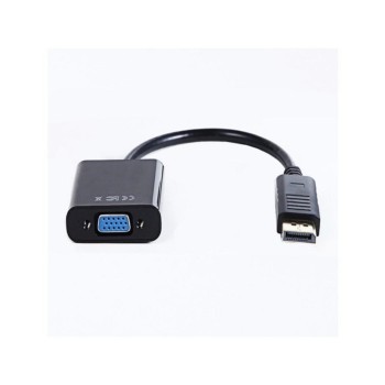 Gembird A-dpm-VGAf-02 Adapter Displayport 1.1->VGA, On Cable, Black (A-DPM-VGAF-02) (GEMA-DPM-VGAF-02)