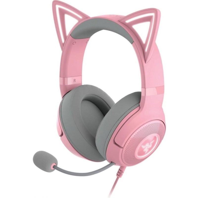 Razer Kraken Kitty V2 Pink RGB USB 7.1 Gaming Headset Kitty Ears PC / PS5 / Switch (RZ04-04730200-R3M1) (RAZRZ04-04730200-R3M1) Razer Kraken Kitty V2 Pink RGB USB 7.1 Gaming Headset Kitty Ears PC / PS5 / Switch (RZ04-04730200-R3M1) (RAZRZ04-04730200-R3M1)