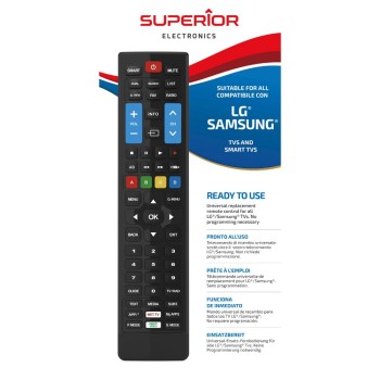 Superior Τηλεχειριστήριο Αντικατάστασης για LG/Samsung Smart - Plug & Play (SUPTRB002) (SPRSUPTRB002)