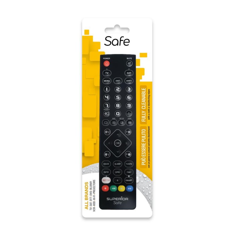 Superior Προγραμματιζόμενο Τηλεχειριστήριο Slim Safe Black - Washable (SUPTPB021) (SPRSUPTPB021) Superior Προγραμματιζόμενο Τηλεχειριστήριο Slim Safe Black - Washable (SUPTPB021) (SPRSUPTPB021)