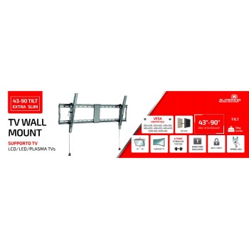 Superior Επιτοίχια Βάση Τηλεόρασης Tilt Extra Slim 42"-90" (SUPSTV021) (SPRSUPSTV021)