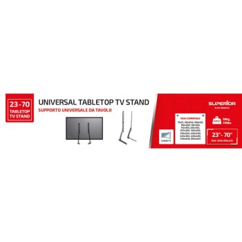 Superior Επιτραπέζια Βάση Τηλεόρασης Tabletop 23"-70" (SUPSTV018) (SPRSUPSTV018)