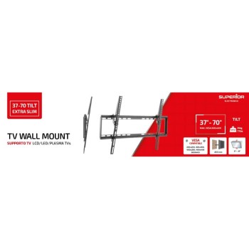 Superior Επιτοίχια Βάση Τηλεόρασης Tilt Extra Slim 37"-70" (SUPSTV015) (SPRSUPSTV015)