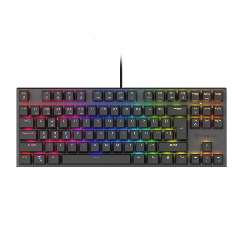Genesis Gaming Keyboard Thor 303 Tkl Black US Mechanical RGB, Silent Switch, Hot Swap (NKG-1881) (GNSNKG-1881) Genesis Gaming Keyboard Thor 303 Tkl Black US Mechanical RGB, Silent Switch, Hot Swap (NKG-1881) (GNSNKG-1881)