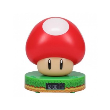 Paladone Διακοσμητικό Φωτιστικό με Ψηφιακό Ρολόι Super Mario Mushroom (PP10064NN) (PALAPP10064NN)