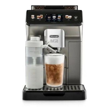 De'Longhi Eletta Explore Αυτόματη Μηχανή Espresso 1450W με Μύλο Άλεσης Ασημί (ECAM450.86.T) (DLGECAM450.86.T)