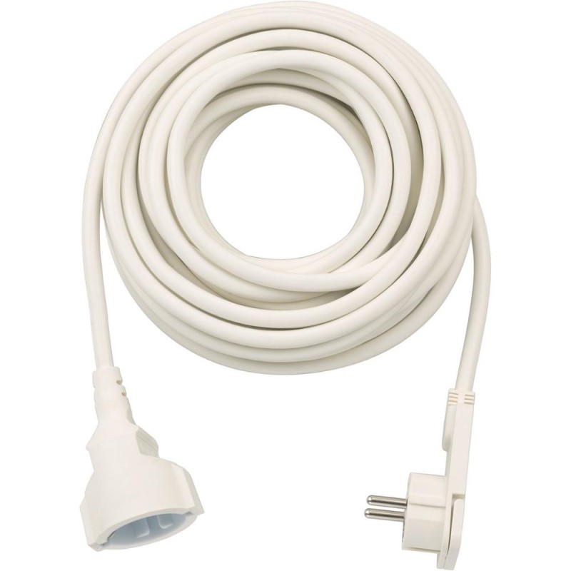 Brennenstuhl Quality Plastic Extension Cable with Flat Plug 10m H05VV-F3G1.5 white (1168980210) (BNN1168980210) Brennenstuhl Quality Plastic Extension Cable with Flat Plug 10m H05VV-F3G1.5 white (1168980210) (BNN1168980210)