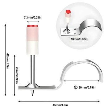 Sango 100 Καρφια Μπετου Για Σωληνα 25mm - Φ20mm (SAN-90244) (SGO90244)