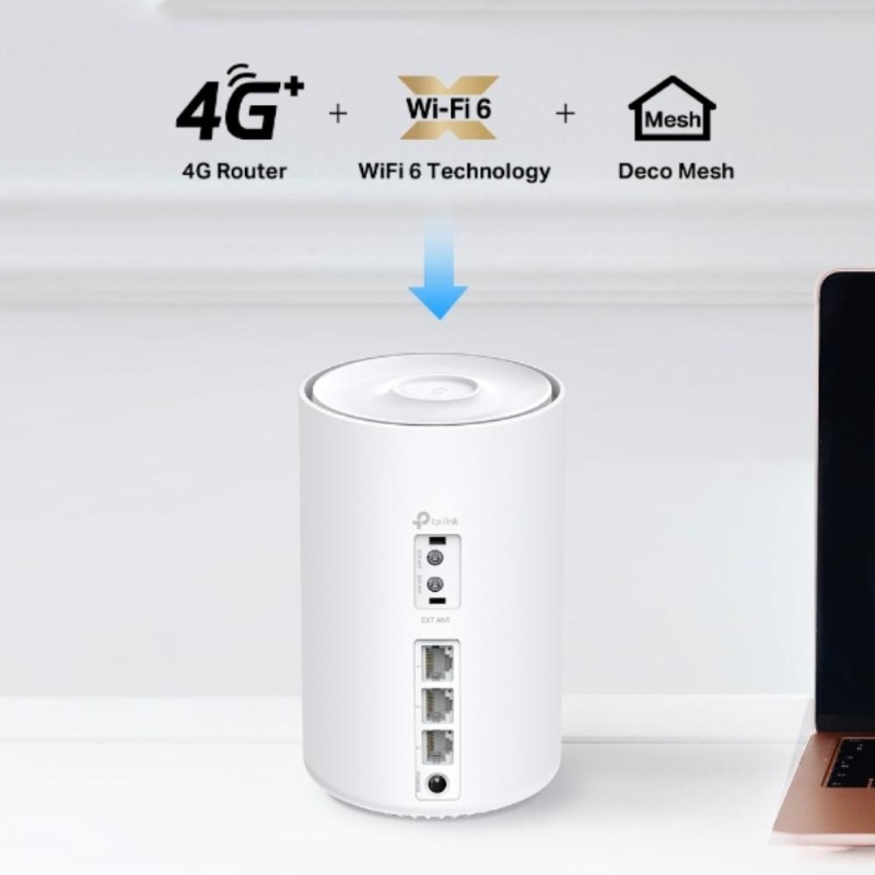 TP-Link 4G+ AX1500 Whole Home Mesh WiFi 6 Gateway (DECO X10-4G(1-PACK) (TPDECOX204G-1PACK) TP-Link 4G+ AX1500 Whole Home Mesh WiFi 6 Gateway (DECO X10-4G(1-PACK) (TPDECOX204G-1PACK)