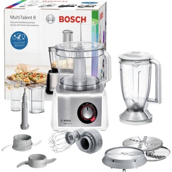 Bosch Multitalent 8 Food Processor White/Stainless Steel (MC812S814) (BSHMC812S814)