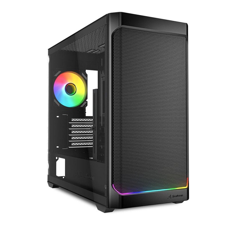 Sharkoon MK4 RGB  (schwarz, Tempered Glass)