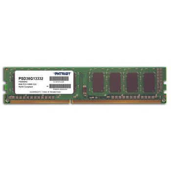 Patriot 8GB PC3-10600 Memory Module 1 x 8 GB DDR3 1333 MHz (PSD38G13332) (PATRPSD38G13332)