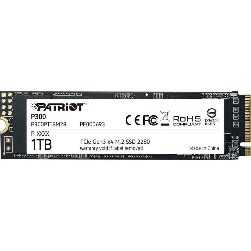 Patriot SSD P300 1TB M.2 PCIe 3.0 NVME (P300P1TBM28) (PATRP300P1TBM28)