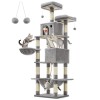 Feandrea Cat Tower XXl, Height 206 cm, up to 6 Cats (PCT190W01)  (FEAPCT190W01)