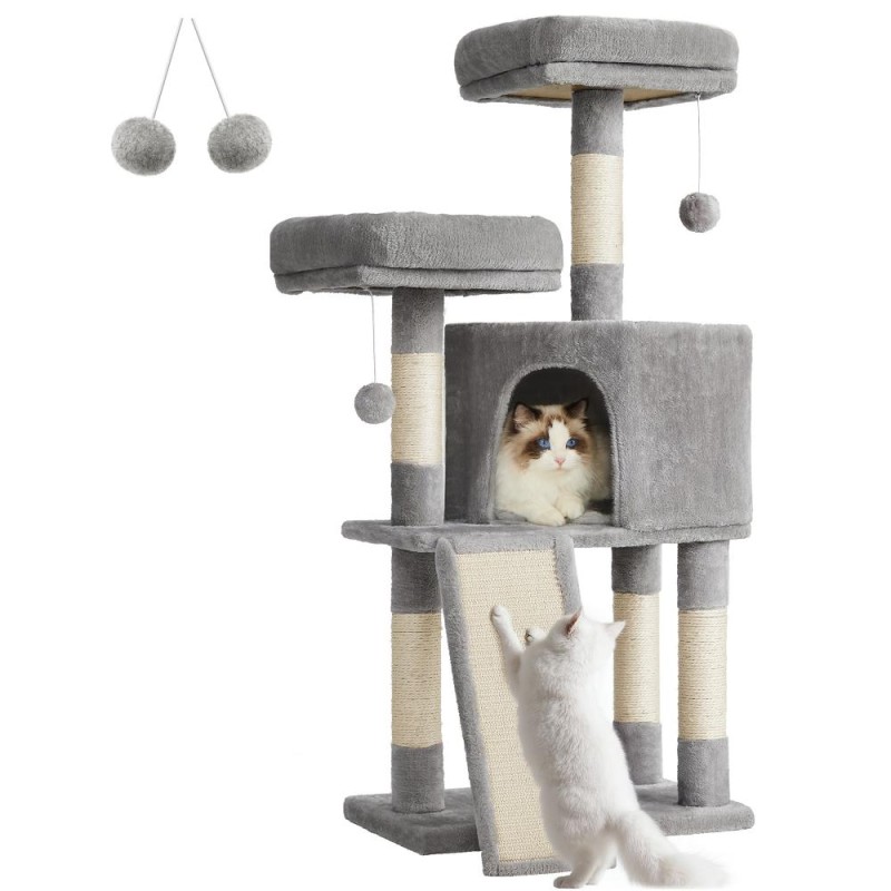 Feandrea Cat Tower, Height 115 cm, up to 3 cats (PCT141W01) (FEAPCT141W01) Feandrea Cat Tower, Height 115 cm, up to 3 cats (PCT141W01) (FEAPCT141W01)