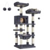 Feandrea Cat Tower, Height 143 cm, up to 2 cats (PCT15GYZ) (FEAPCT15GYZ)