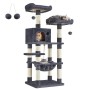Feandrea Cat Tower, Height 143 cm, up to 2 cats (PCT15GYZ) (FEAPCT15GYZ)