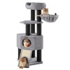 Feandrea Cat Tower, Height 141 cm, for large Cats (PCT02W) (FEAPCT02W)