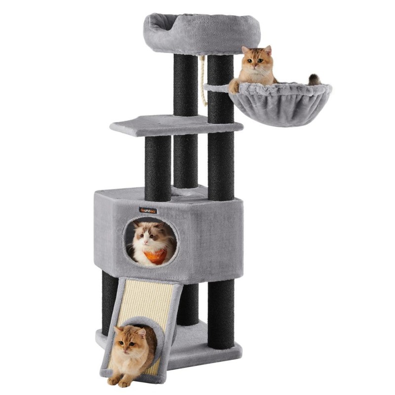 Feandrea Cat Tower, Height 141 cm, for large Cats (PCT02W) (FEAPCT02W) Feandrea Cat Tower, Height 141 cm, for large Cats (PCT02W) (FEAPCT02W)