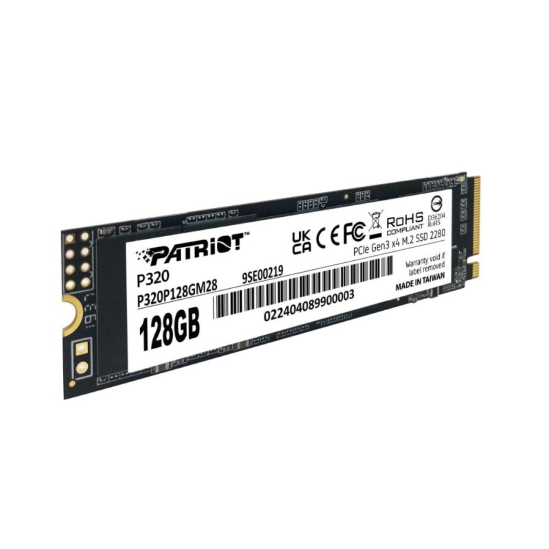 Patriot P320 128GB PCIe 3.0 x4 NVMe 1.3 M.2 2280 (P320P128GM28) (PATRP320P128GM28)