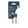 Καλώδιο MediaRange Charge and sync cable, USB 3.2 to USB Type-C plug, 1.8m, black (MRCS182)