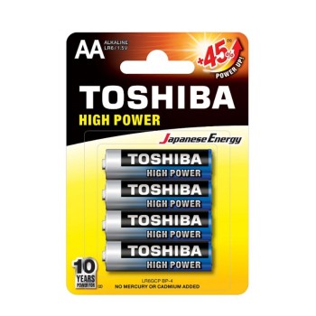 Toshiba Αλκαλικές Μπαταρίες AA 1.5V 4τμχ (LR6GCP-BP-4) (TOSLR6GCP-BP-4)
