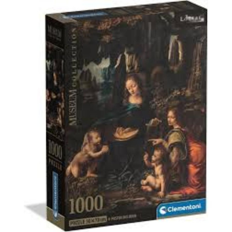 Clementoni Puzzle Museum Collection - Leonardo da Vinci: Virgin of the Rocks 1000pcs (39976) (CLE39976)