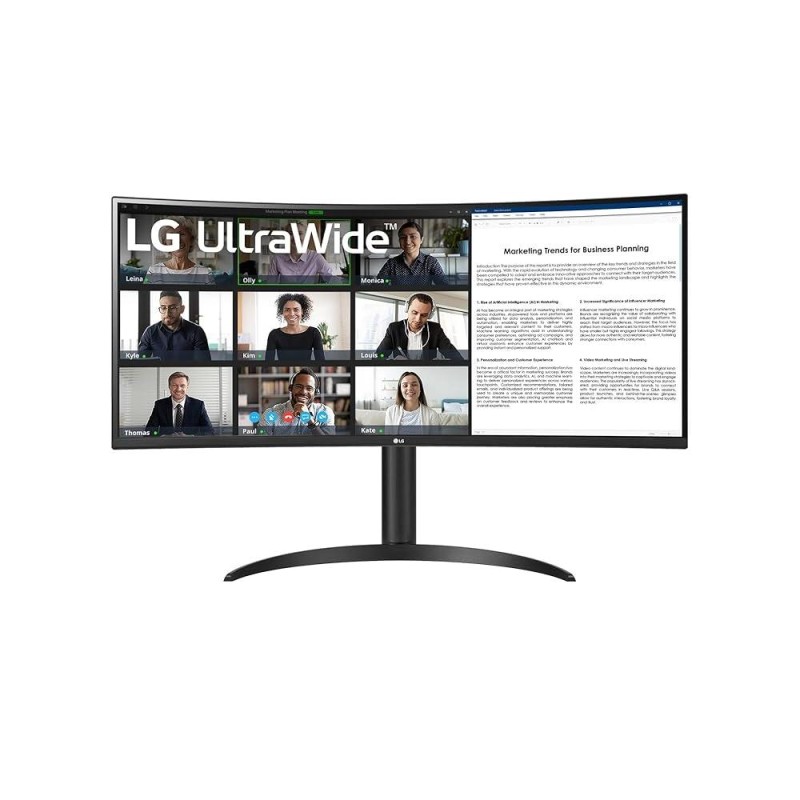 LG 34WR55QK-B Ultrawide QHD HDR Curved Monitor 34" (LG34WR55QK-B)