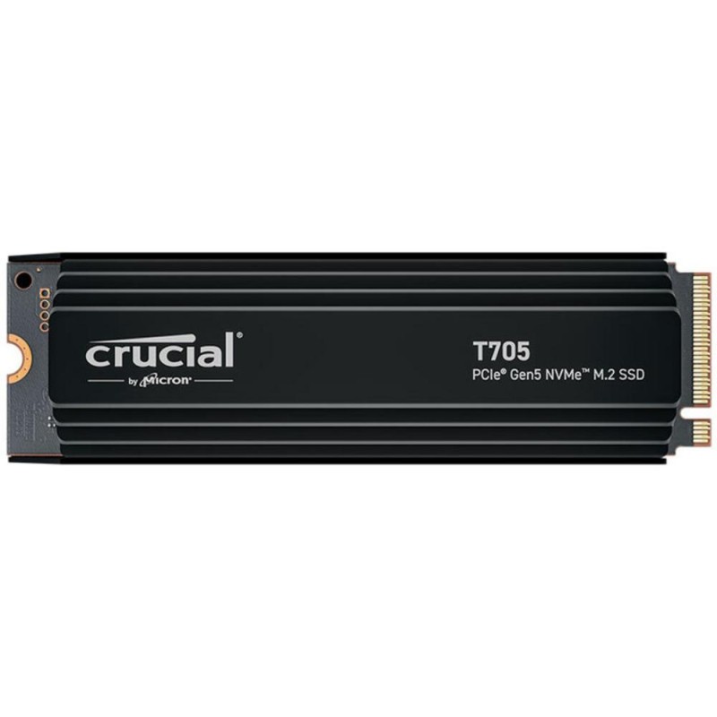 Crucial T705 with Heatsink 1TB PCIe Gen5 NVMe M.2 SSD (CT1000T705SSD5) (CRUCT1000T705SSD5)