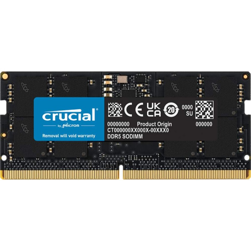 Crucial DDR5-5600 24GB SODIMM CL46 16Gbit (CT24G56C46S5) (CRUCT24G56C46S5) Crucial DDR5-5600 24GB SODIMM CL46 16Gbit (CT24G56C46S5) (CRUCT24G56C46S5)