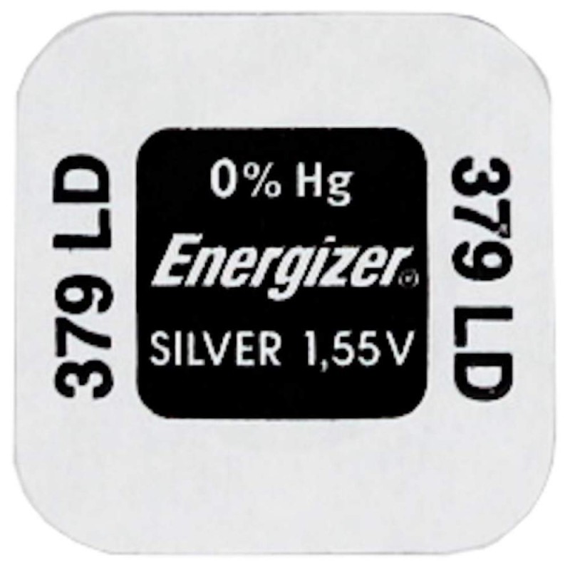 Energizer Silver Mini Battery 379/G0/SR521SW (ENE158)
