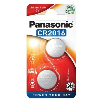 Panasonic CR2016 mini Lithium battery 2pcs (PAN15749)