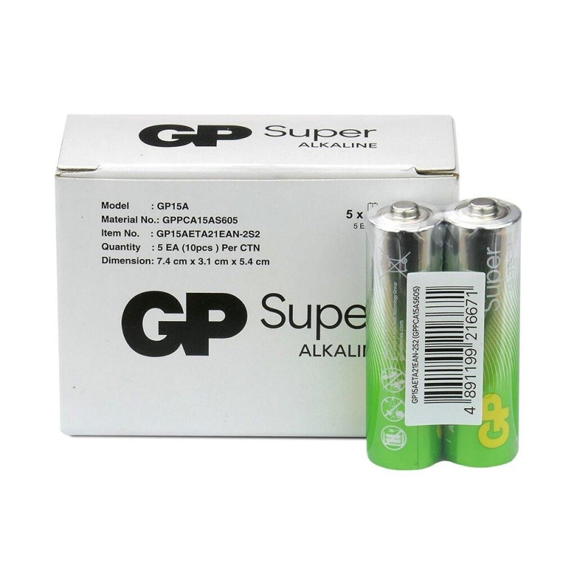 GP Super Alkaline G-TECH LR6 / AA Alkaline Battery (GPB20529)