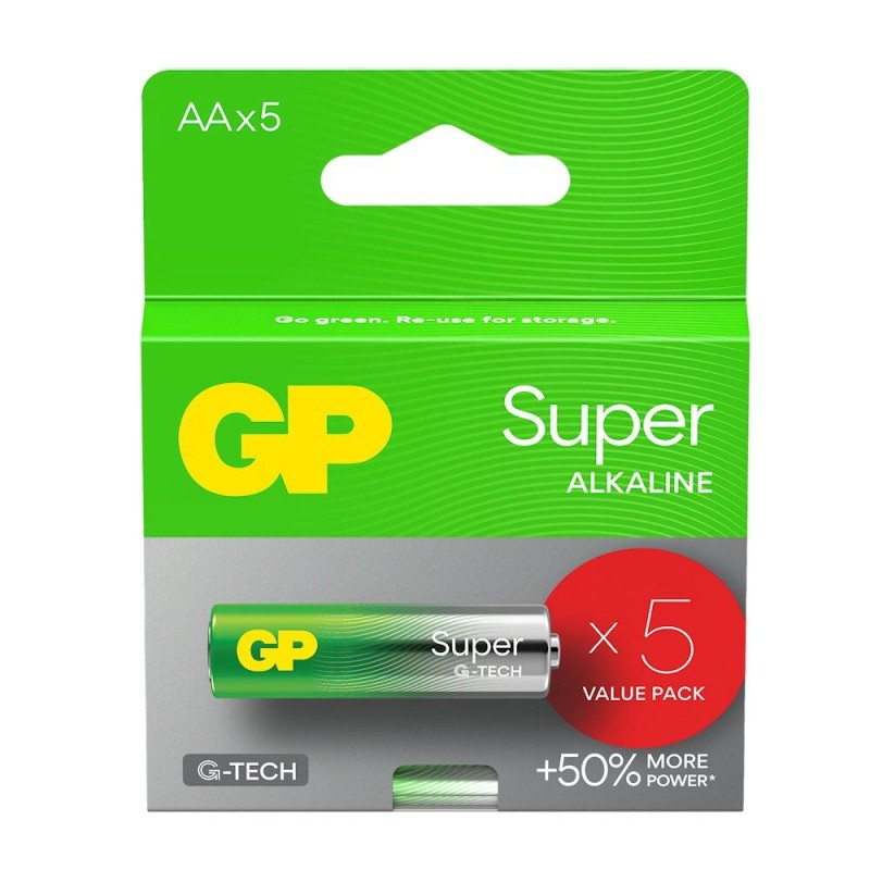 GP Super Alkaline G-TECH LR6/AA Alkaline Battery (GPB20398)