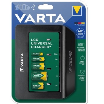 Varta LCD UNIVERSAL CHARGER PLUS 57688 Rechargeable battery charger Ni-MH (VART18658)